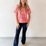 Sequins Covered Leopard Sweater - Pink