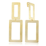 Sheila Fajl Double Rectangle Earrings 3.5