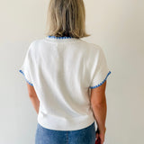 Shell Patterned Knit Top