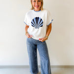 Shell Patterned Knit Top