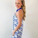 Shell Print Shift Dress