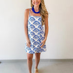 Shell Print Shift Dress