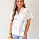 Shell Print Summer Shirt