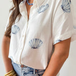 Shell Print Summer Shirt