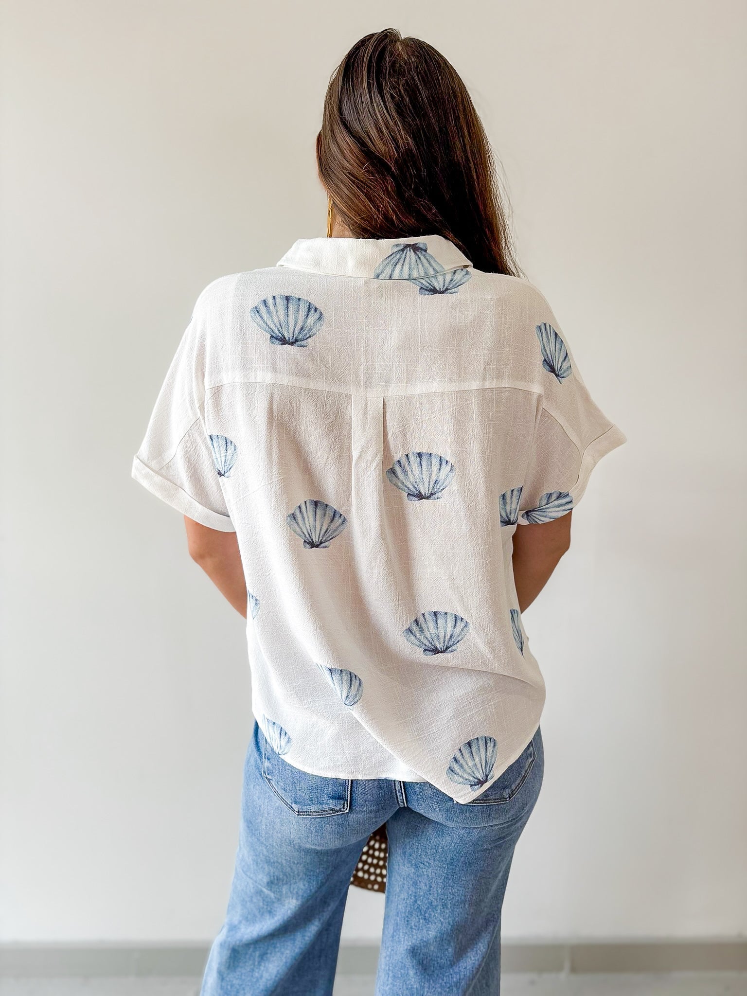 Shell Print Summer Shirt