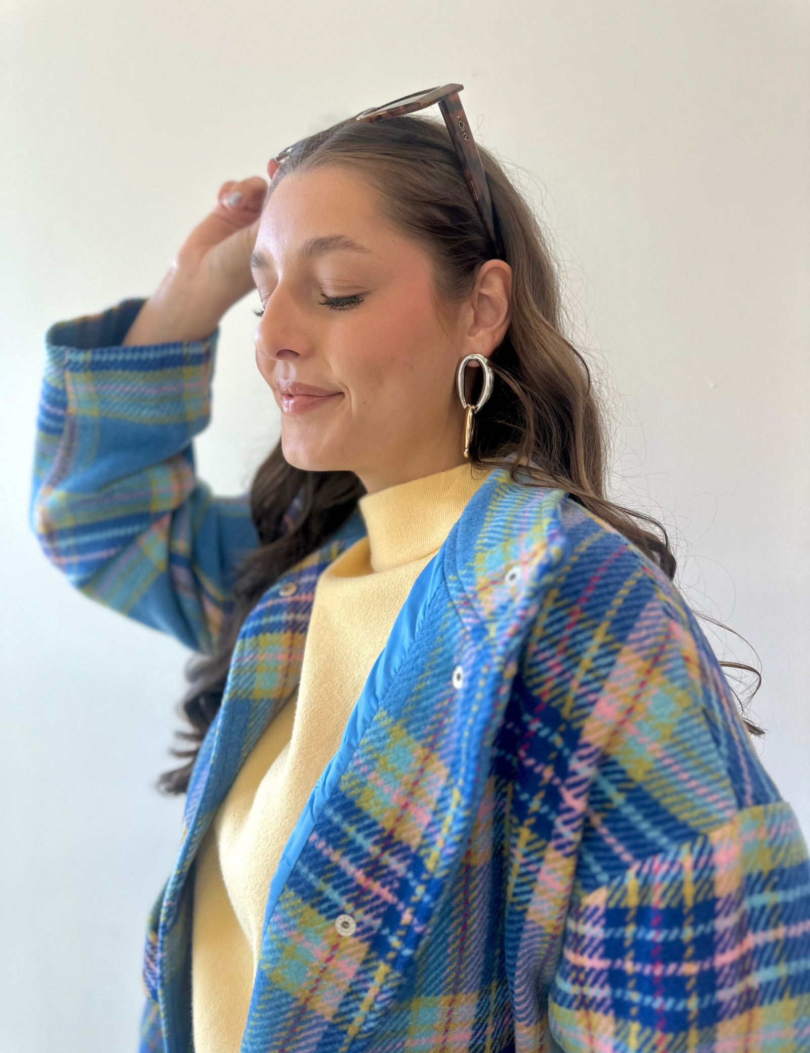 Shiny Two Tone Earrings