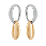 Shiny Two Tone Earrings
