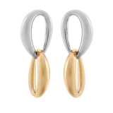 Shiny Two Tone Earrings