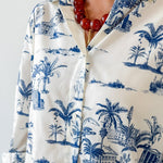 Shirt Dress - Ivory/Multi