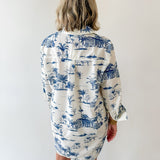 Shirt Dress - Ivory/Multi