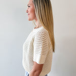 Short Sleeve Knit Shirt - Natural