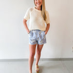 Short Sleeve Knit Shirt - Natural