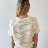 Short Sleeve Knit Shirt - Natural