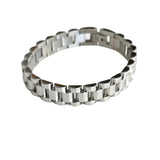 Silver 10mm Watchband Bracelet - 7"