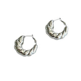 Silver Cornucopia Hoop - 1.5"