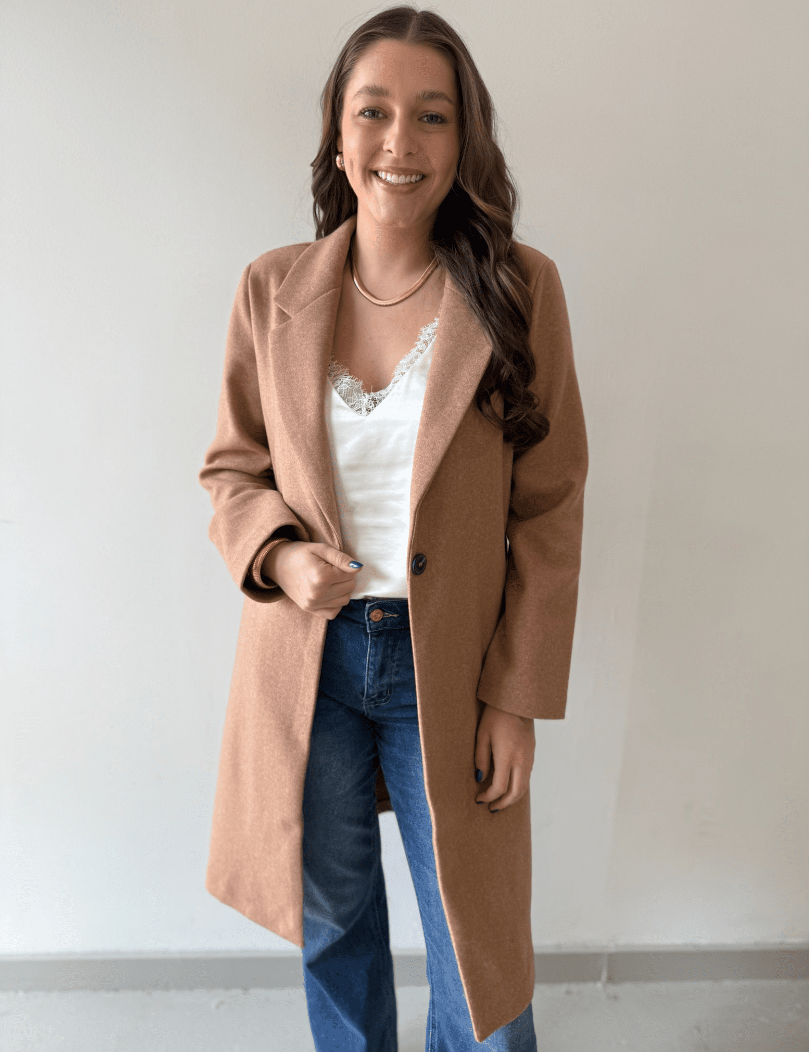 Single Breasted Long Coat