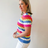 Sky Collared Sweater Knit Top