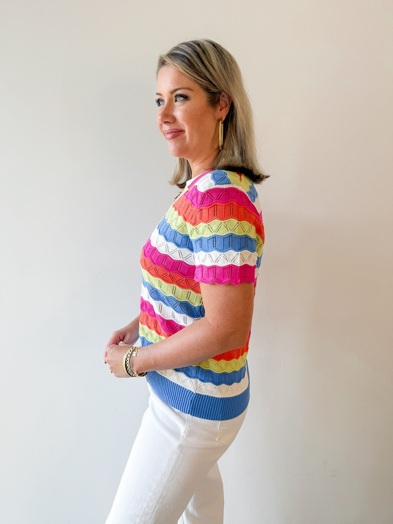 Sky Collared Sweater Knit Top