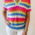 Sky Collared Sweater Knit Top