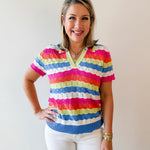 Sky Collared Sweater Knit Top