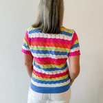 Sky Collared Sweater Knit Top