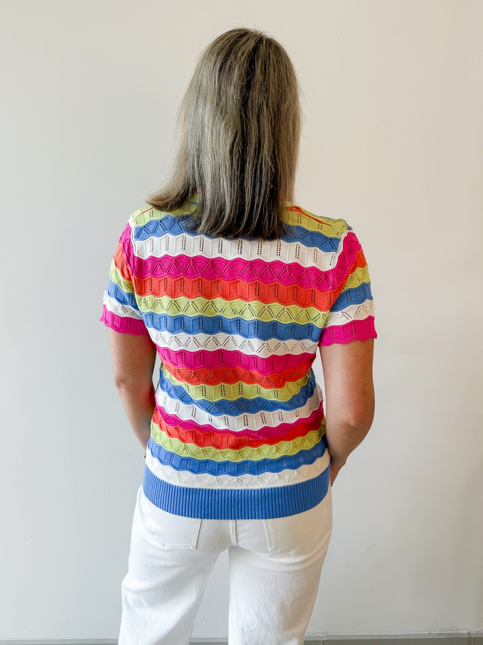 Sky Collared Sweater Knit Top