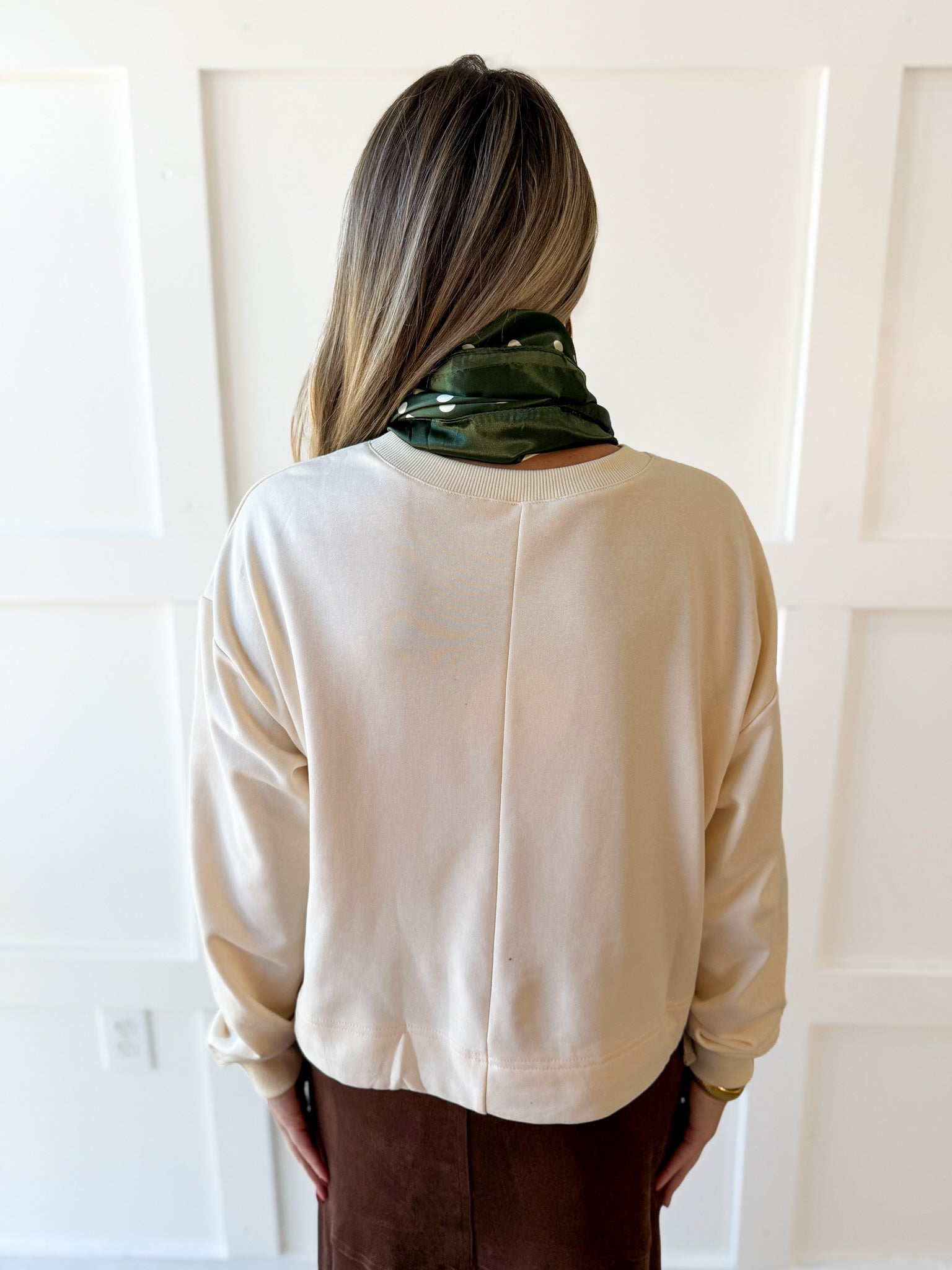 Soft Faded Mineral Sweater - Vanilla