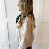 Soft Faded Mineral Sweater - Vanilla