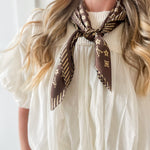 Soft Mixed Cotton Bubble Top - Ivory