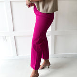Soft washed wide leg pants - Hot Pink