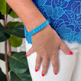 Solid Turquoise Blue Stretch Bracelet