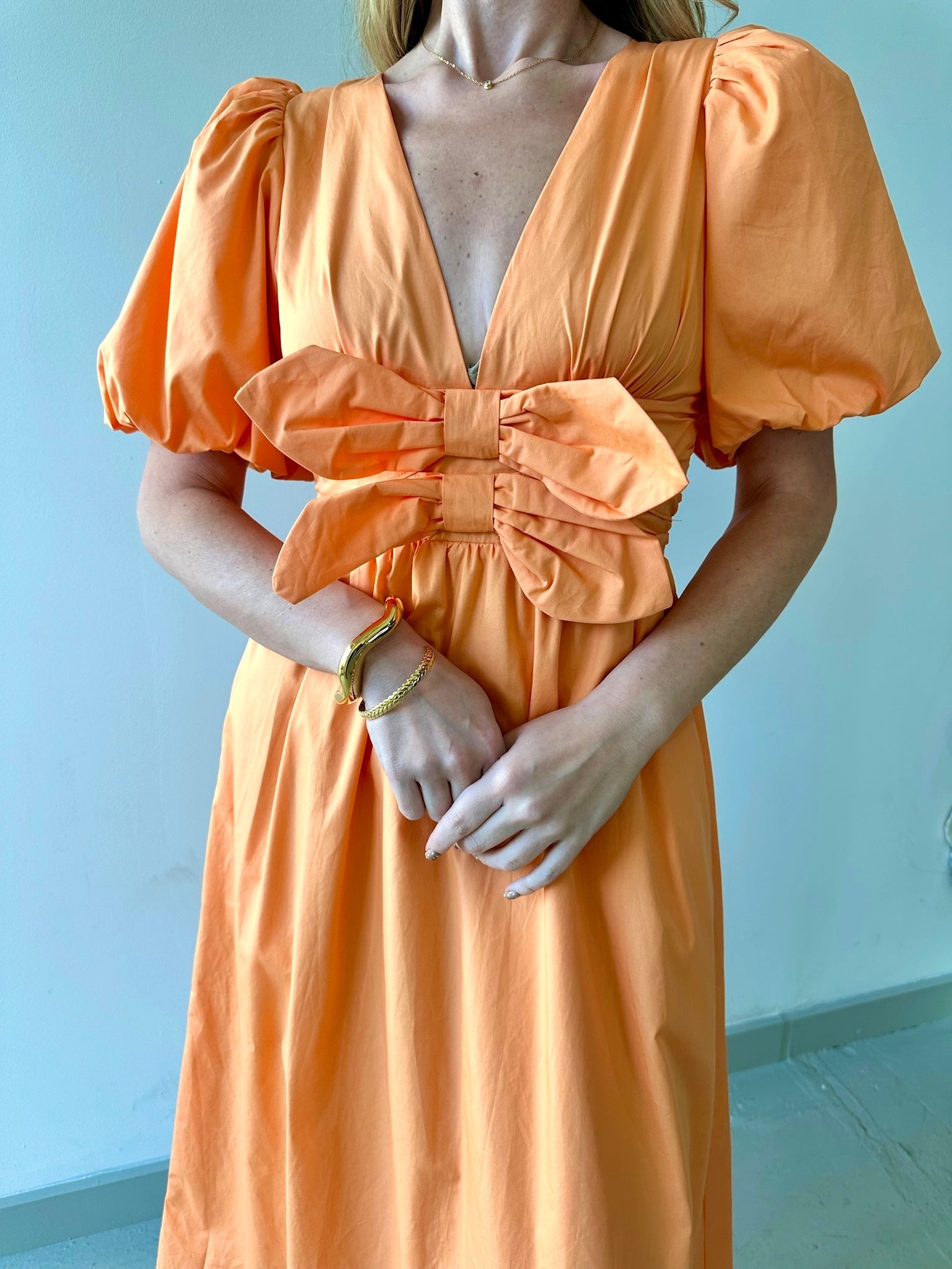 Sophia Waist Tie Midi Dress