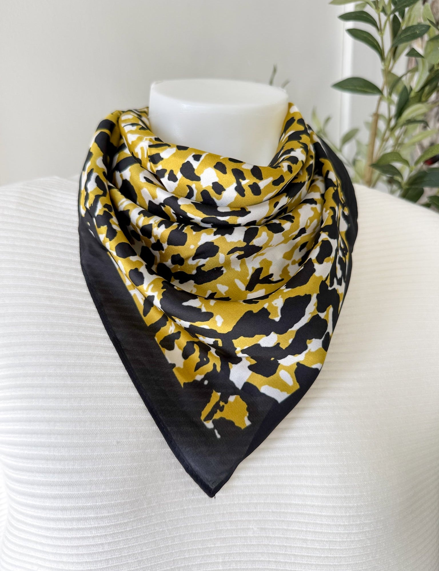 Square Abstract Print Scarf