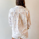 Star Print Button Down Shirt