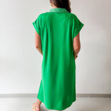 Stitch Detailed Midi Dress