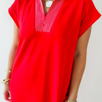 Stitch Detailed Midi Dress