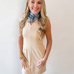 Stretch Knit Fitted Mini Dress