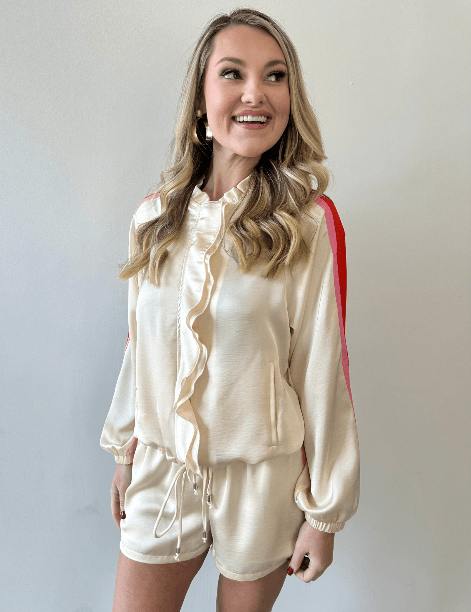 Stripe Contrast Short