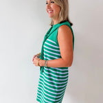 Stripe Dress with Scarf Tie