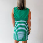 Stripe Dress with Scarf Tie