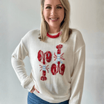 'Stripe Lobster' Graphic Sweater