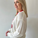 'Stripe Lobster' Graphic Sweater