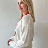 'Stripe Lobster' Graphic Sweater