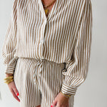 Stripe Shirt & Short Set