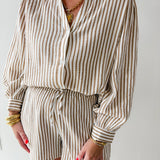 Stripe Shirt & Short Set