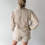 Stripe Shirt & Short Set