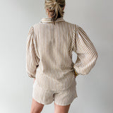 Stripe Shirt & Short Set