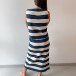 Stripe Tank & Midi Skirt Set