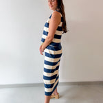 Stripe Tank & Midi Skirt Set