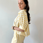 Striped Boxy Shirt & Short Set